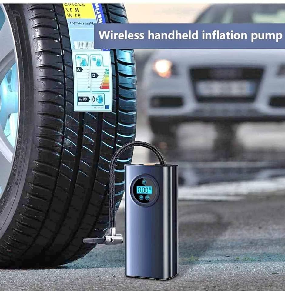 Mini Compresseur d'Air pour Voiture/Moto/Vélo/Ballon...